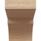 Ekena Millwork 4in. W x 6in. H x 20in. L Monterey Woodgrain TimberThane Rafter Tail, Primed Tan RFTUR04X06X20MONRCPR - alternate 4